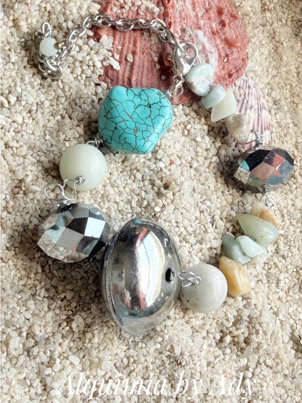 Alquimia Turquoise & Silver Statement Bracelet